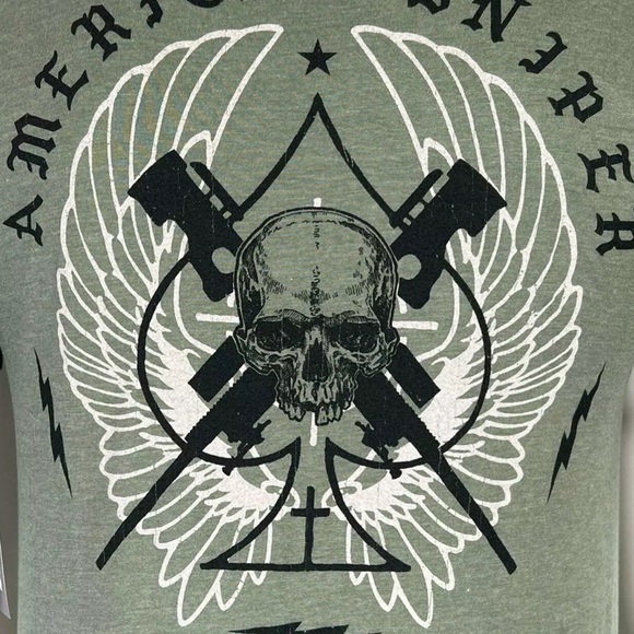 Howitzer Style Men's T-shirt CHRIS KYLE SPADE Military Grunt - Picture 4 of 9